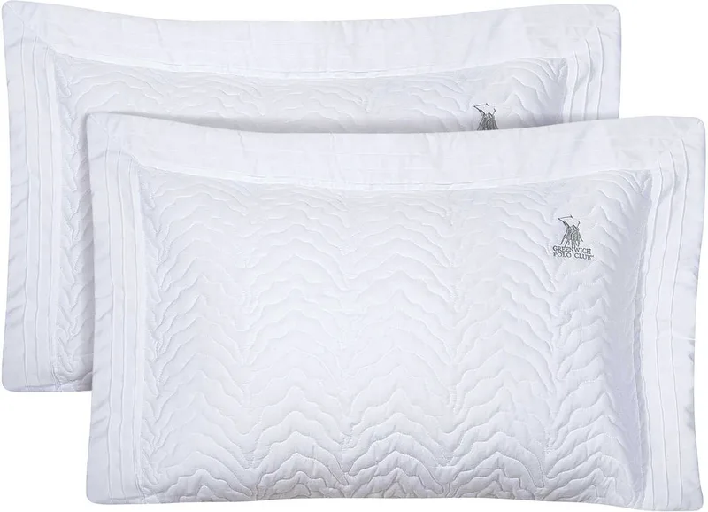 ΜΑΞΙΛΑΡΟΘΗΚΕΣ GREENWICH POLO CLUB CLASSIC 2351 ΛΕΥΚΟ 2ΤΜΧ (50X70+8CM)