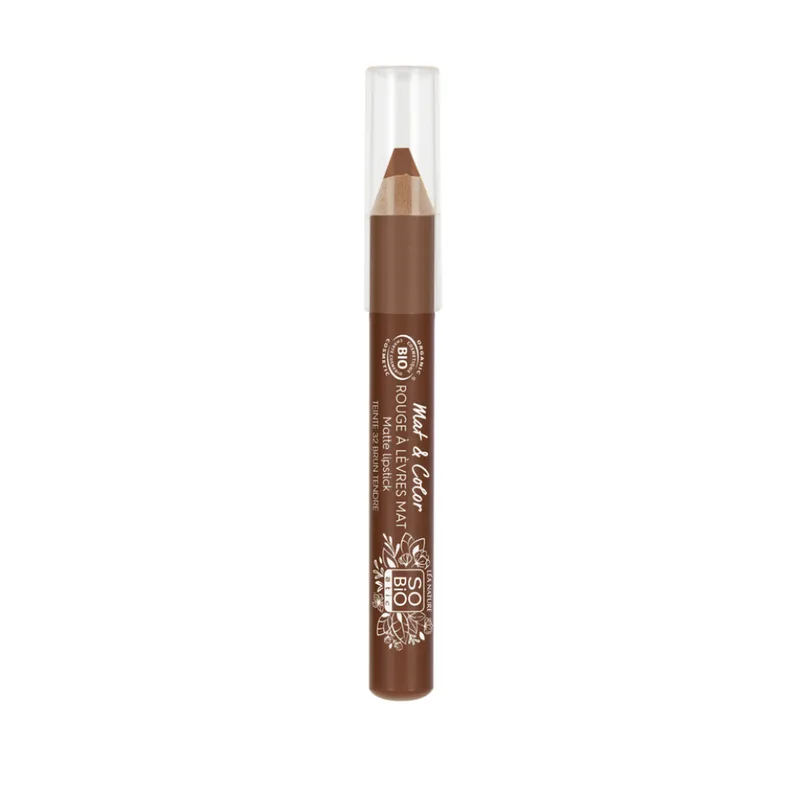 LÉa nature so bio étic Mat & Colour Lipstick Jumbo 32 Brown tendre (2 g)