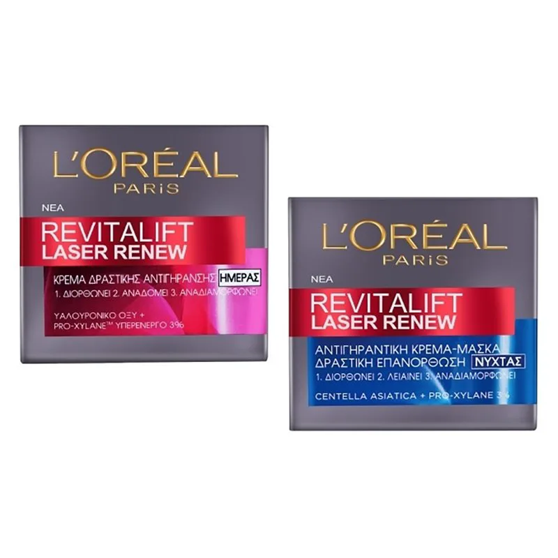 L'Oreal Paris Promo Revitalift Laser Renew Anti-Ageing Κρέμα Ημέρας 50ml & Revitalift Laser Renew Κρέμα Νύχτας 50ml
