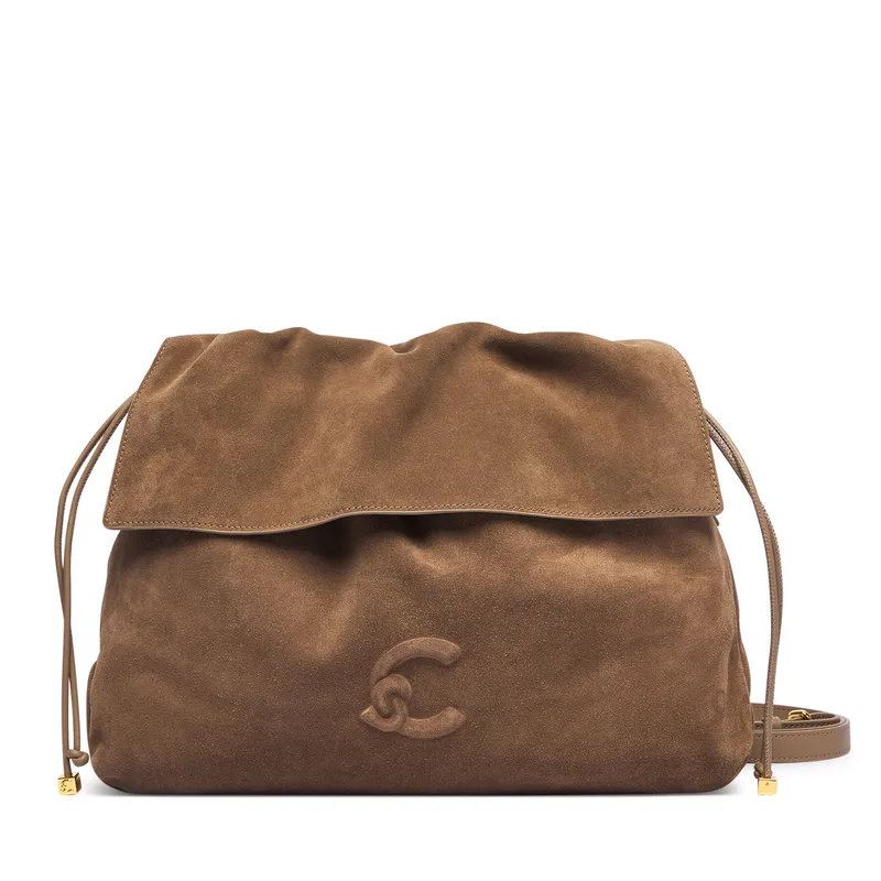 Τσάντα Coccinelle V9G Coccinellelidia Suede Bim E1 V9G 13 03 01 Σκούρο μπεζ