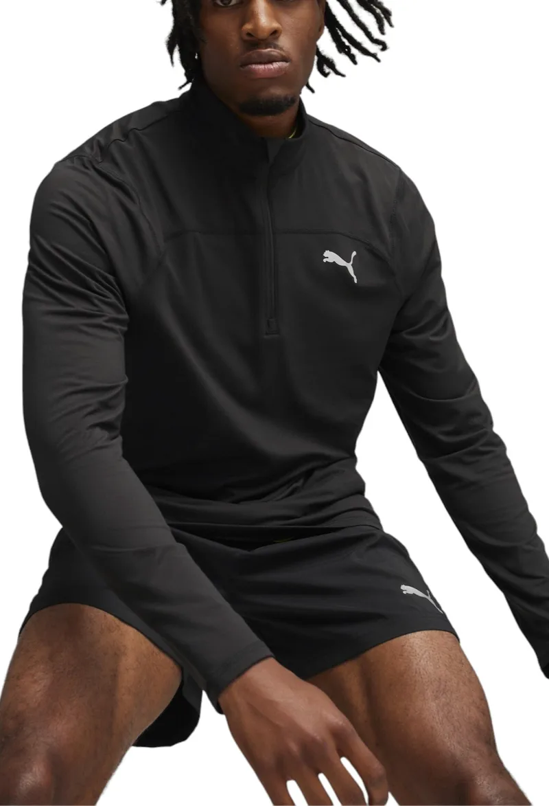 Μπλούζα Μακρυμάνικη Puma Run Cloudspun 1/4 Zip 524992-01 Ανδρικό