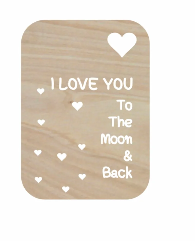 Ξύλινο Κάδρο I Love You