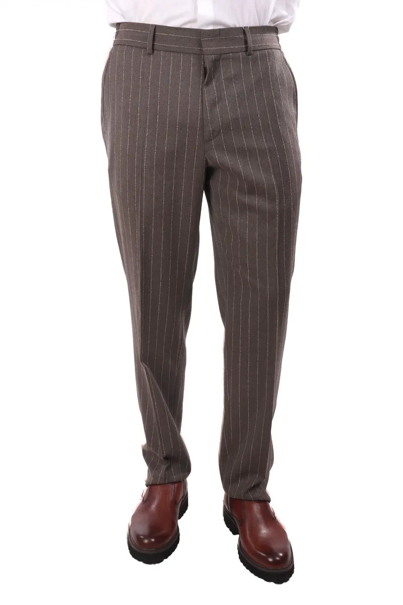 MICHAEL KORS ΠΑΝΤΕΛΟΝΙ CHINO BLAZER ΡΙΓΕ BOUCLE TRAVEL ΓΚΡΙ