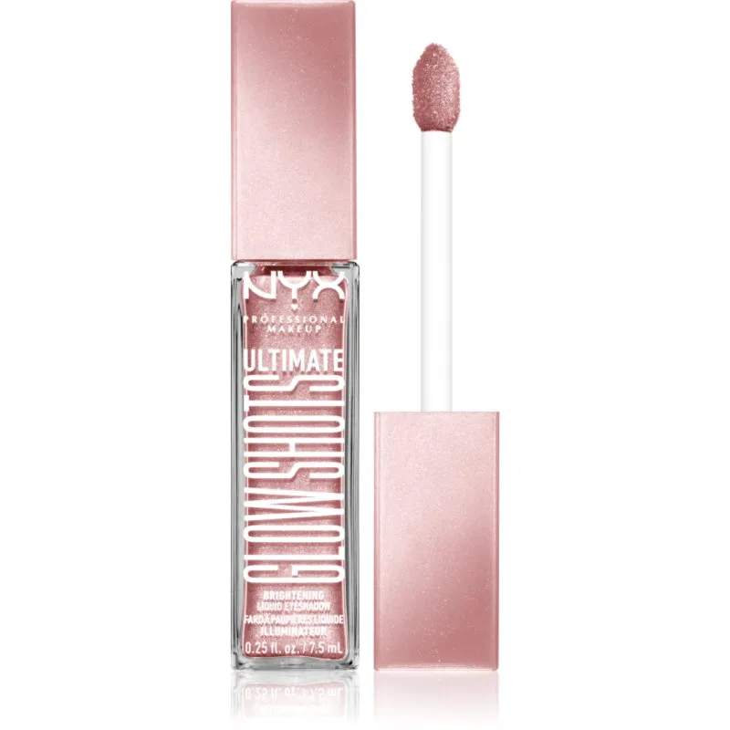 NYX Professional Makeup Ultimate Glow Shots Υγρή γκλίτερ σκιά ματιών απόχρωση 04 Grapefruit 7,5 ml