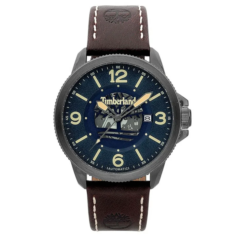 TIMBERLAND Biddeford Automatic Brown Leather Strap 15421JSU-03