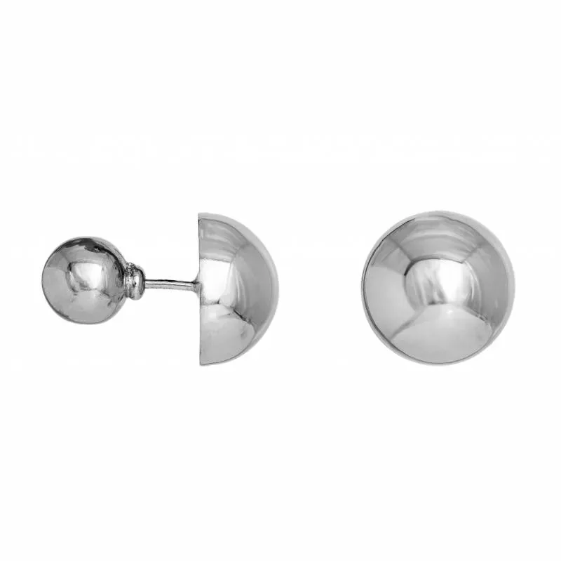 Ασημένια bulle σκουλαρίκια 925 Χρυσό Pearl 050509 050509 Ασήμι