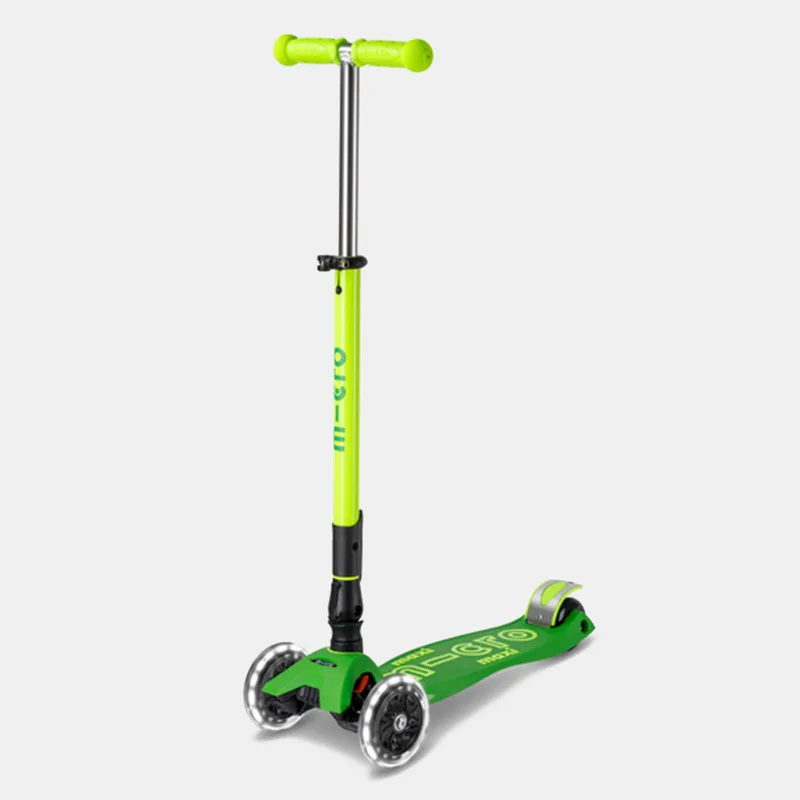 Micro Maxi Deluxe Foldable Neon Led Parrot Παιδικό Πατίνι (9000278276_3565)
