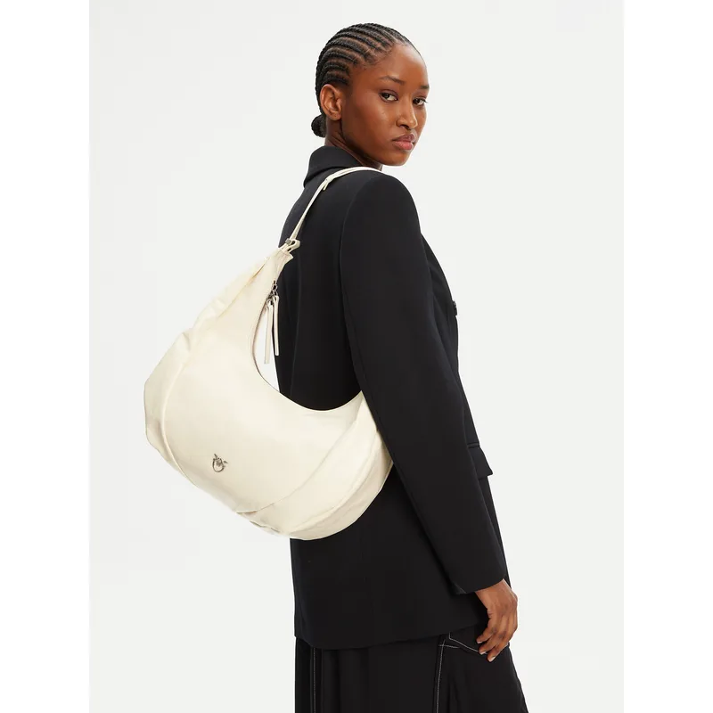 Τσάντα PINKO Slouchy Hobo Big PE 25 PLTT 104295 A26J Εκρού