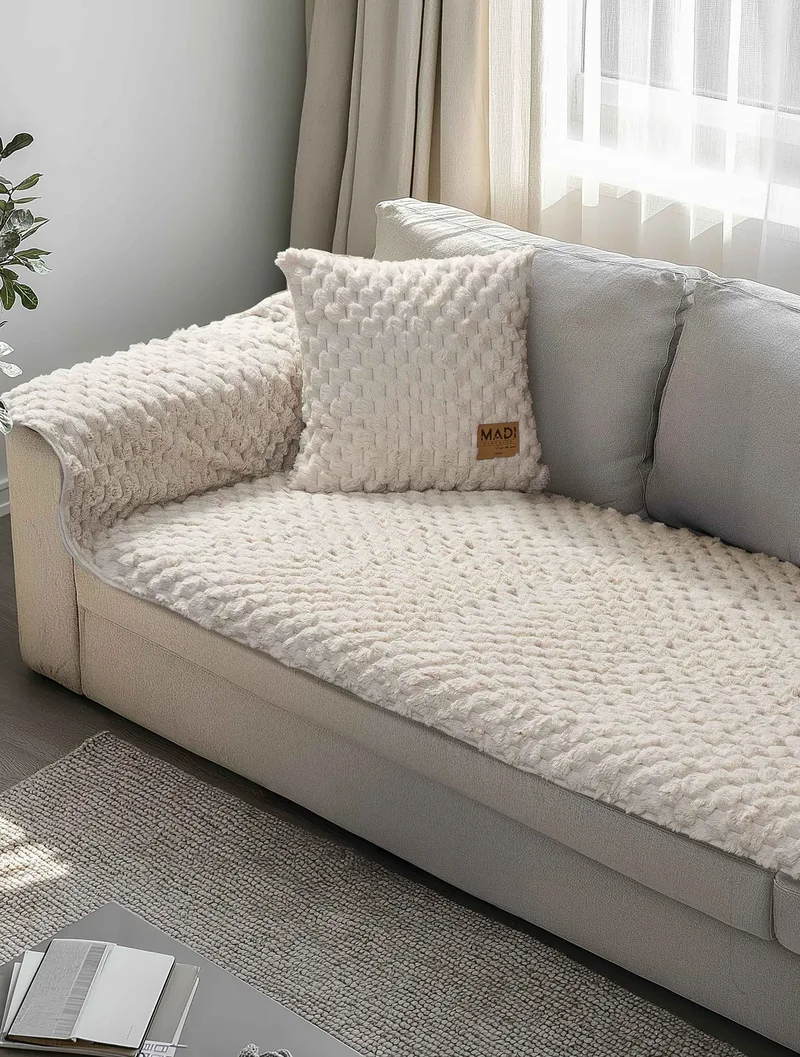 Μεμονωμένο γούνινo κάλύμμα MAISONY BEIGE-5210186023402