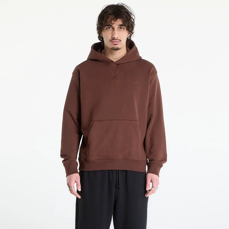 Φούτερ New Balance Athletics French Terry Hoodie Pumpernickel XL