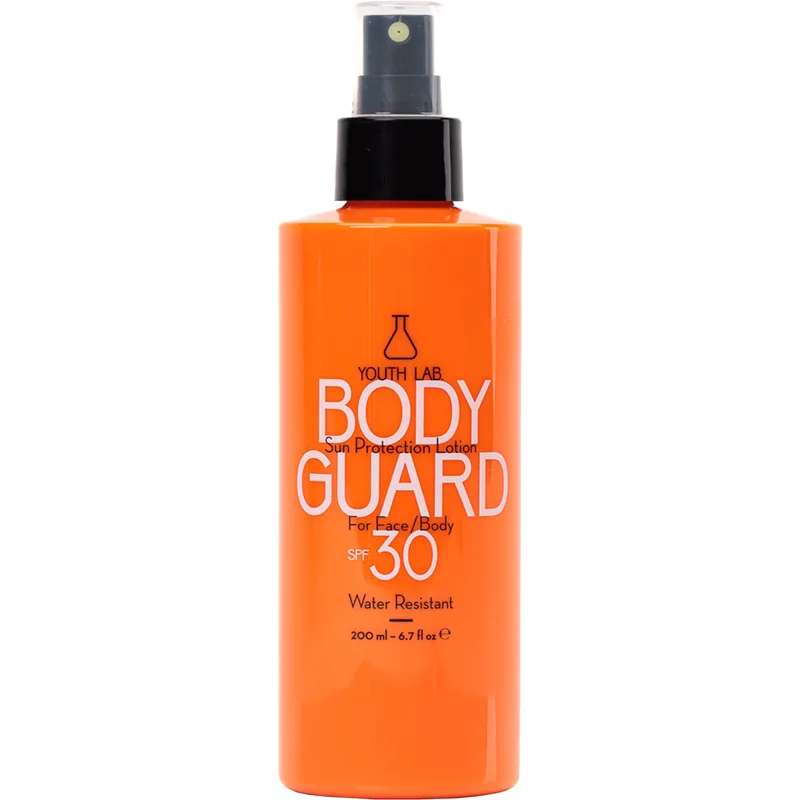 Youth Lab Body Guard Sun Protection for Face & Body Lotion Spf30 Αντηλιακό Αδιάβροχο Σπρέι Υψηλής Προστασίας Προσώπου & Σώματος 200ml
