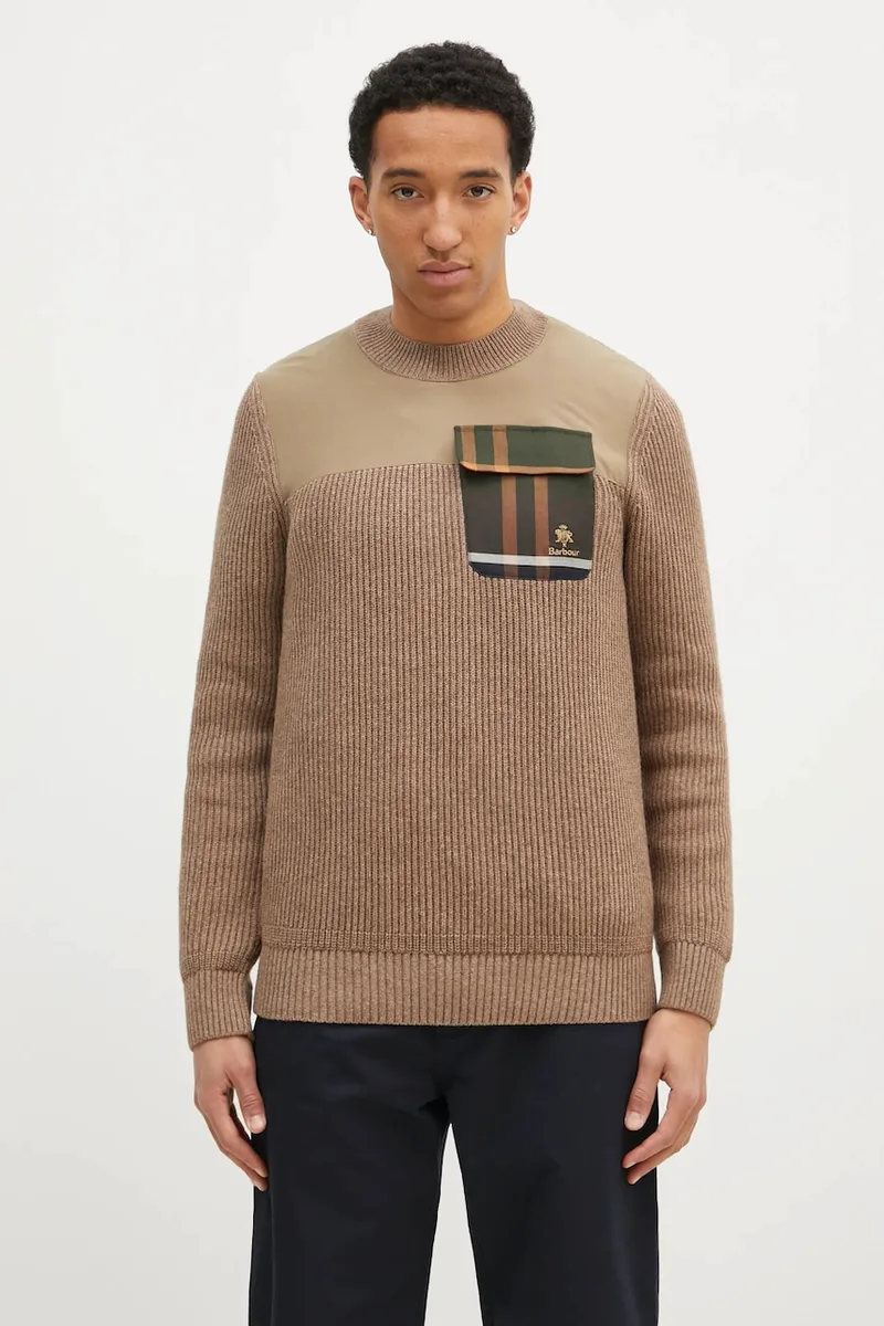 Μάλλινο πουλόβερ Baracuta Barbour x Baracut Miller Knit