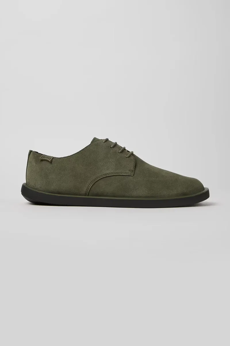 Camper ανδρικά δερμάτινα suede παπούτσια oxford "Wagon" - K100669-032 Πράσινο Σκούρο