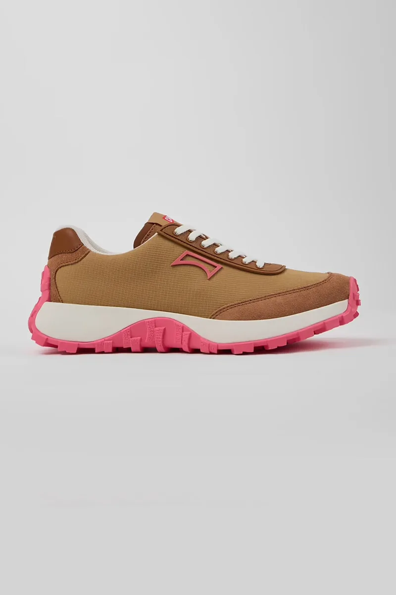 Camper γυναικεία δερμάτινα sneakers "Drift Trail" - K201462-056 Καφέ
