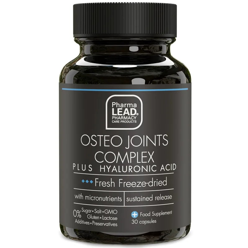 Pharmalead Black Range Osteo Joints Complex Plus Hyaluronic Acid Συμπλήρωμα Διατροφής για την Ενίσχυση των Αρθρώσεων 30caps