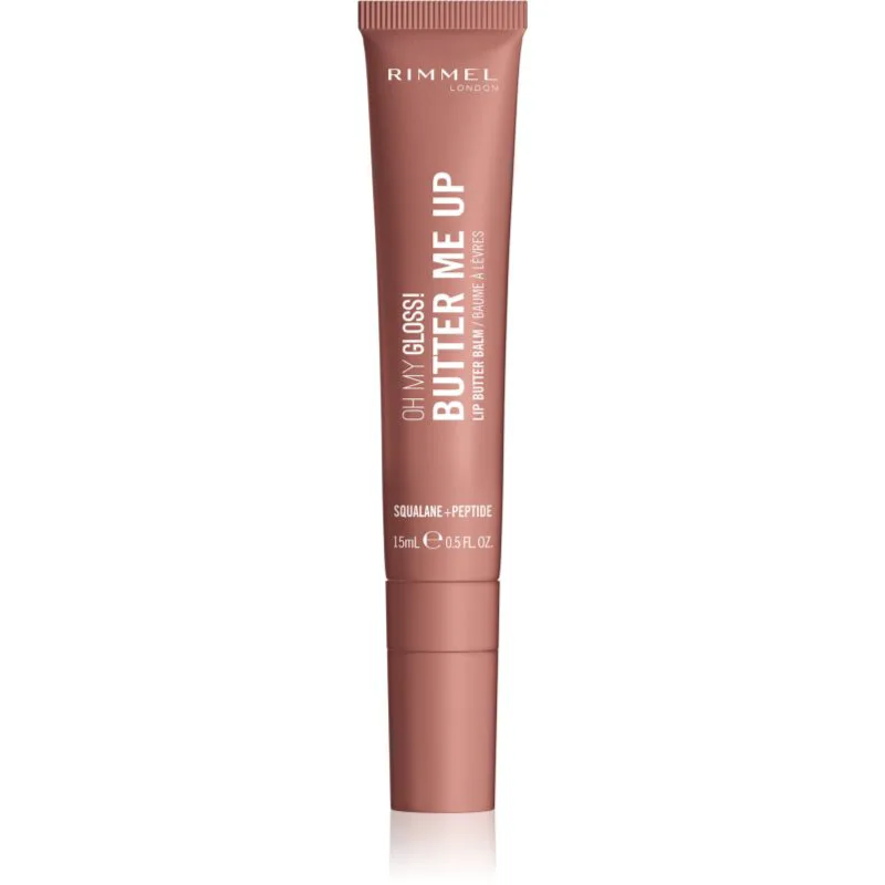 Rimmel Oh My Gloss! Butter Me Up ενυδατικό βάλσαμο για τα χείλη απόχρωση 008 Pumpkin Spice 15 ml