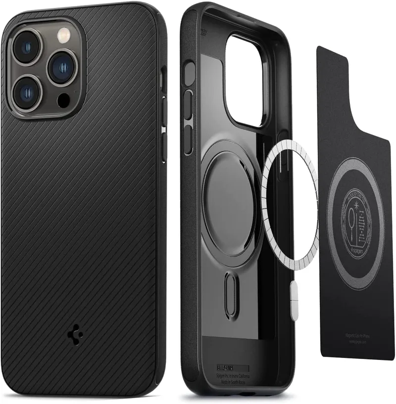 Spigen Mag Armor MagFit - Θήκη Σιλικόνης MagSafe Apple iPhone 14 Pro Max - Matte Black (ACS04844)