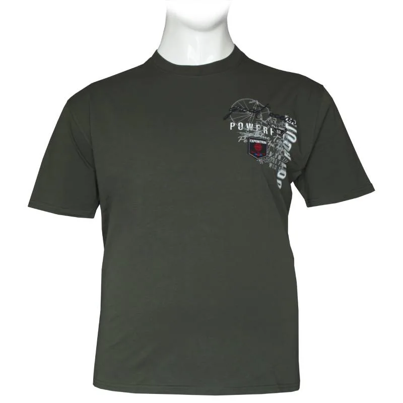 King size μακό pennie T-shirt "Expedition" της Polopepe - Khaki