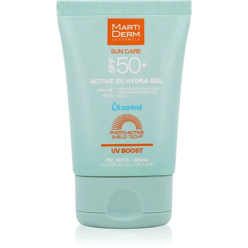 MartiDerm Sun Care Active D Hydra Gel αντηλιακό τζελ-κρέμα για πρόσωπο 50 ml