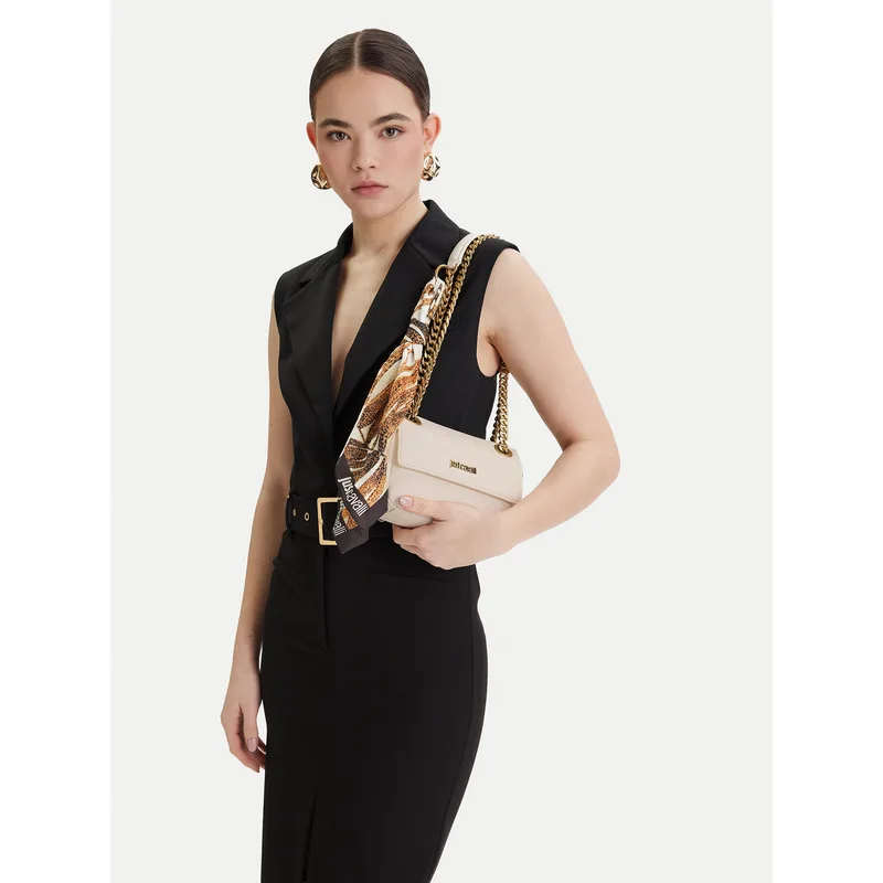Τσάντα Just Cavalli 80RA4BF5 ZSB81 Εκρού