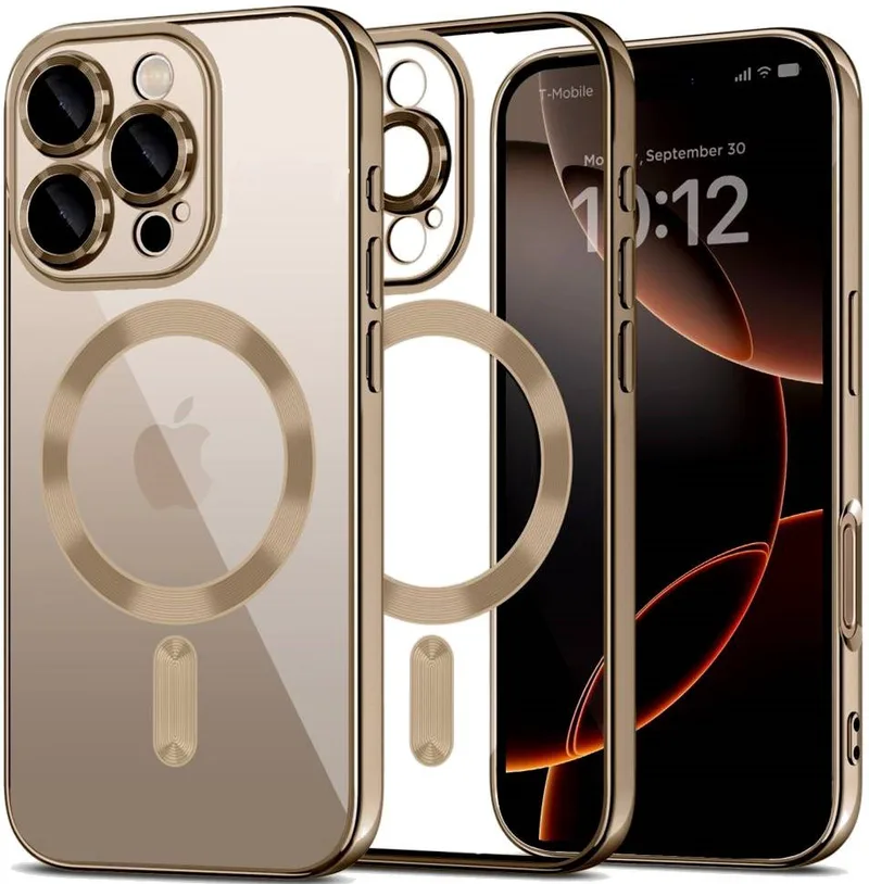 Θήκη iPhone 16 Pro Tech-Protect MagFlex Διάφανη Σιλικόνης με MagSafe - Shiny Desert (5906302372232)