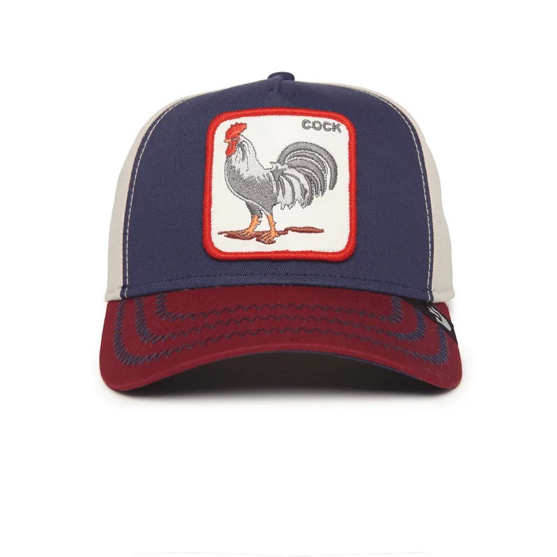 Καπέλο Jockey χωρίς δίχτυ All American Rooster 100 Κόκορας Μπλε - Goorin Bros