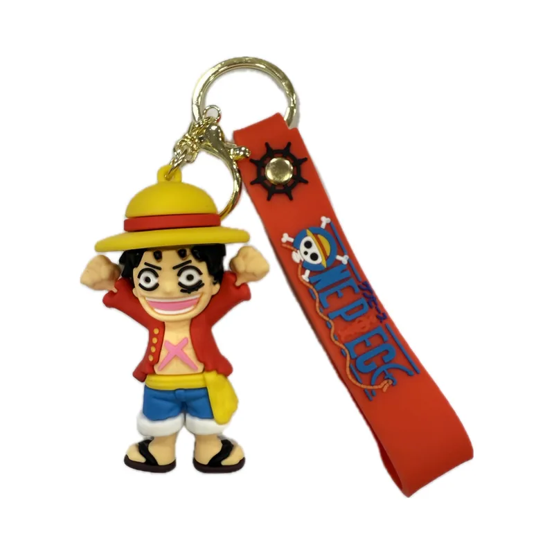 Μπρελόκ Καουτσούκ One Piece Λούφι με Καπέλο N1