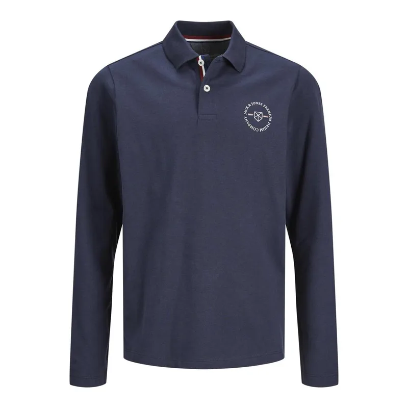 Μπλούζα πόλο αγόρι Jack & Jones-12243570-Navy Blazer