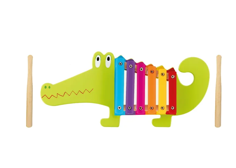 Ξυλόφωνο Κροκόδειλος Πορτοκαλί Tree Toys