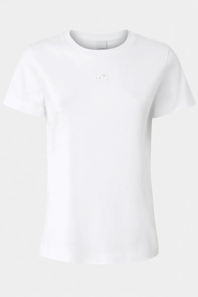 PINKO T-SHIRT BUSSOLOTTO T-SHIRT LOGO ΛΕΥΚΟ