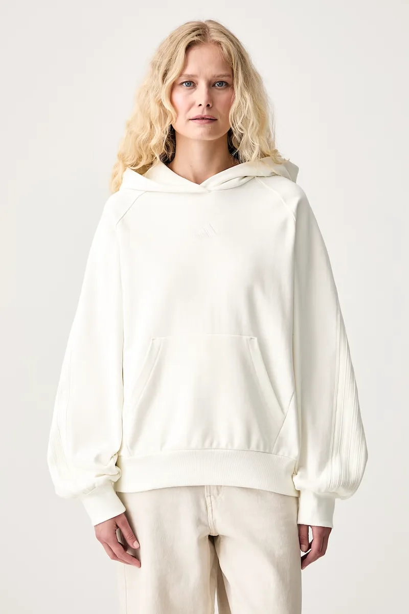 adidas Μπλούζα με κουκούλα γυναικεία βαμβακερή