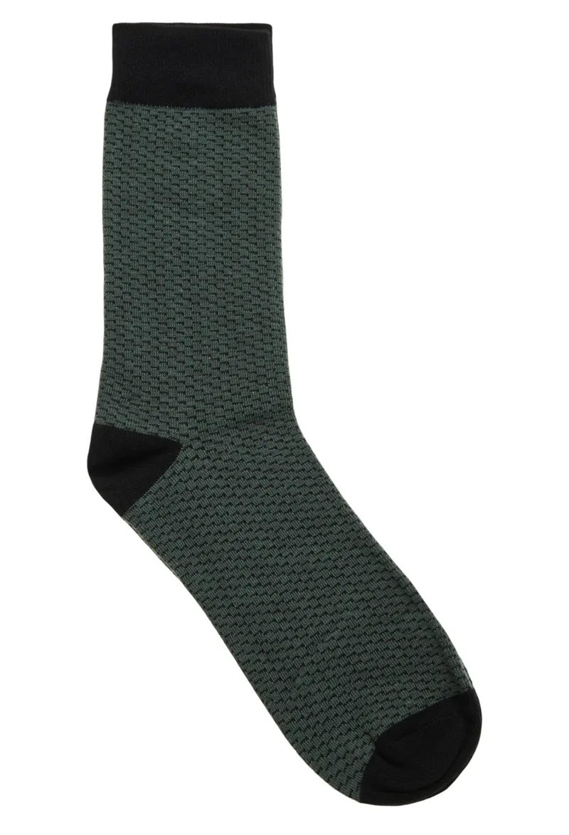 Κάλτσες Funky Buddha Ανδρικές Κάλτσες FBM010-316-10-DK GREEN Ανδρικό