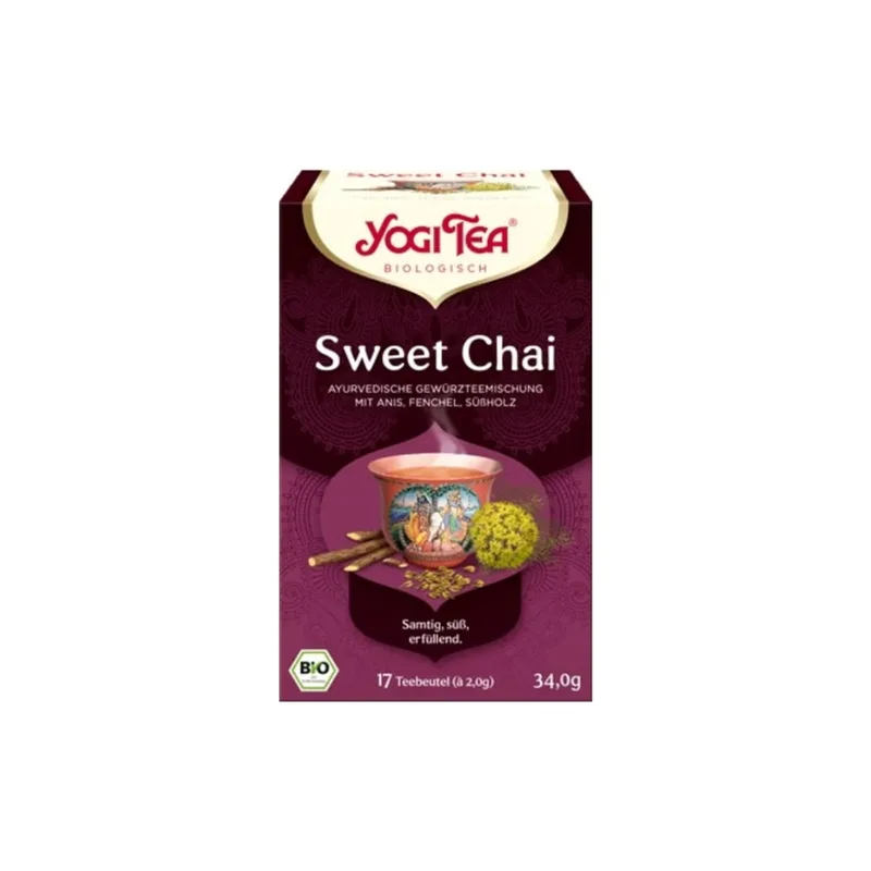 Yogi Tea Organic Sweet Chai Herbal Tea, 34 G
