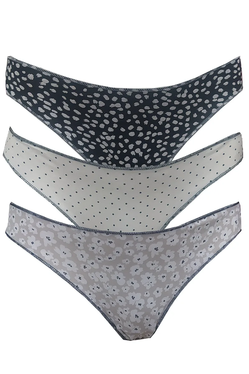 Cotonella γυναικεία εσώρουχα Mini Slip τριπλέτα (3 τμχ) -3487-E303-4D100