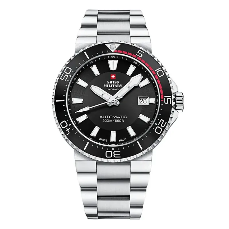 SWISS MILITARY by Chrono Swiss Made Automatic Dive Watch SMA34086.01