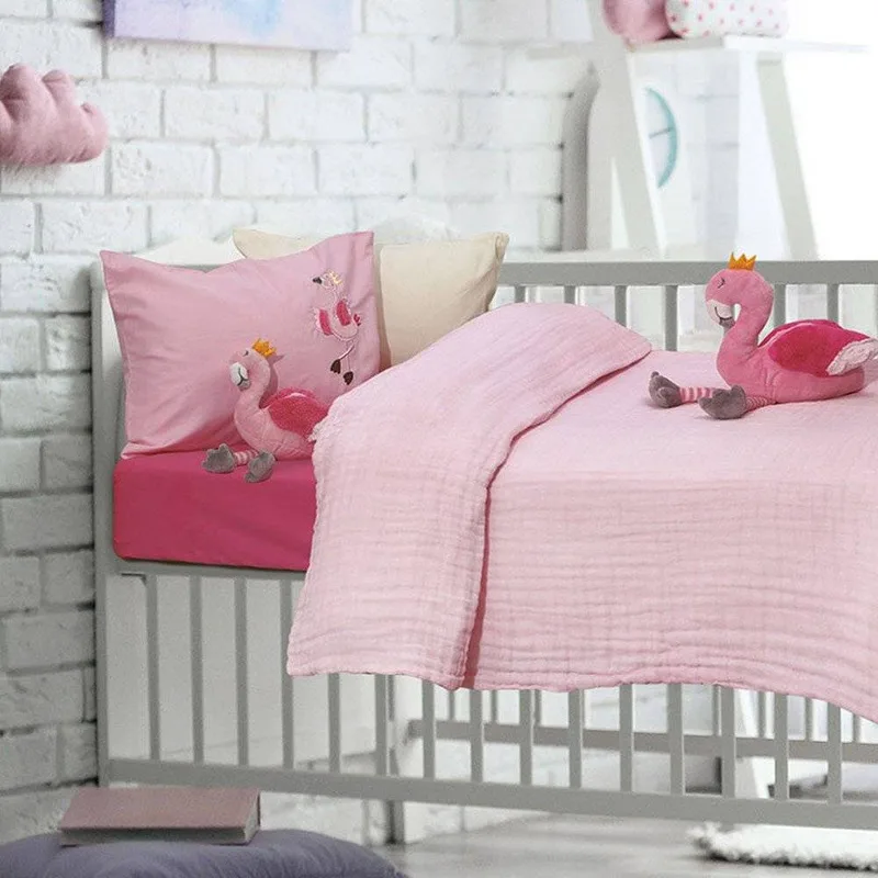 ΚΟΥΒΕΡΤΑ DAS HOME RELAX ΜΟΥΣΕΛΙΝΑ 6477 ΡΟΖ 110X150CM