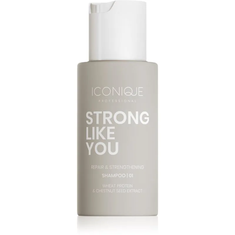 ICONIQUE Professional STRONG LIKE YOU Repair & Strengthening αναγεννητικό σαμπουάν για κατεστραμμένα μαλλιά 70 ml