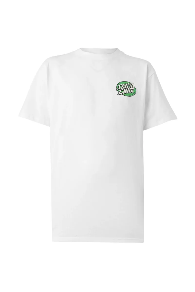 Santa Cruz Vertigo Dot Ανδρικό T-shirt - Λευκό-SCA-TEE-13341-WHITE
