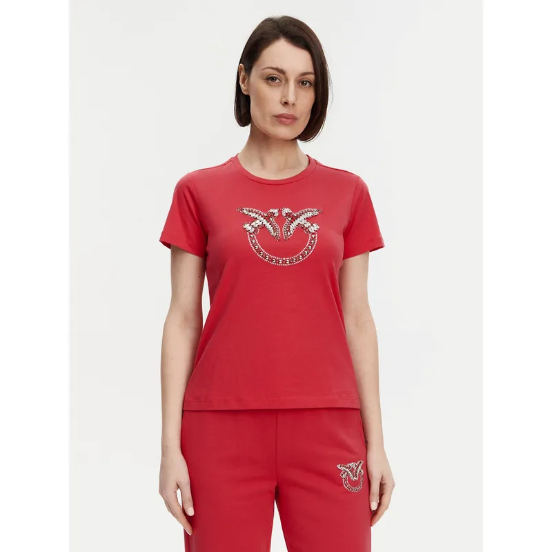 PINKO T-Shirt Quentin 100535 A2G7 Κόκκινο Regular Fit