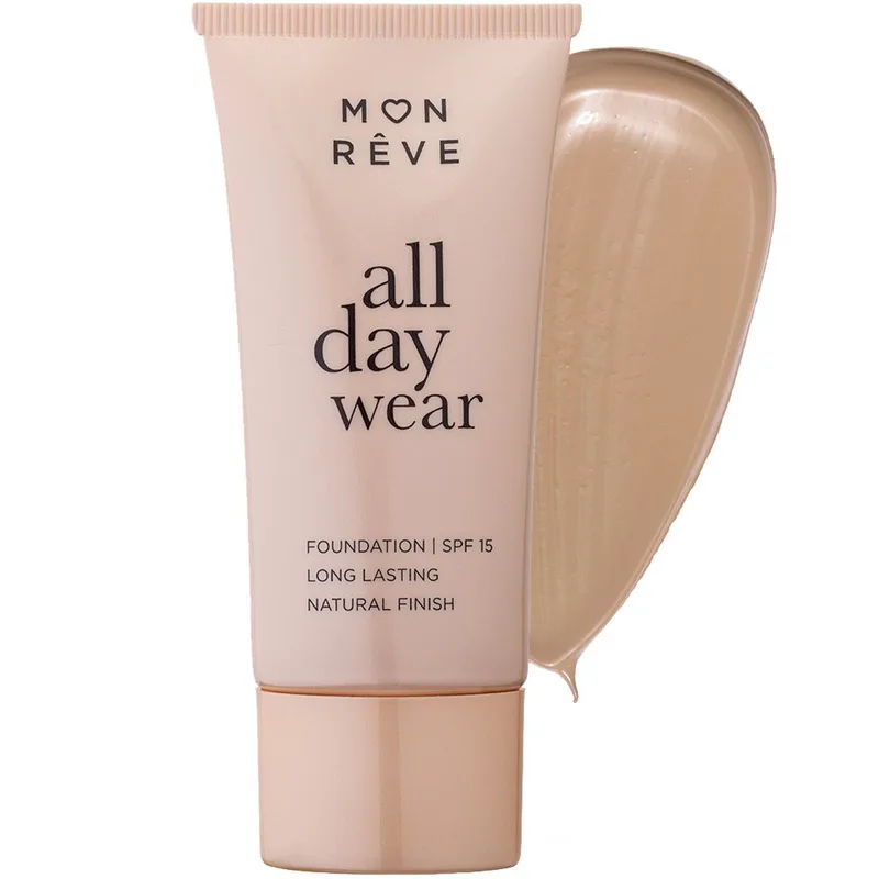Mon Reve All Day Wear Matte Foundation Spf15 with Medium to High Coverage Foundation για Μέτρια προς Υψηλή Κάλυψη & Φυσικό Ματ Αποτέλεσμα 35ml - 103