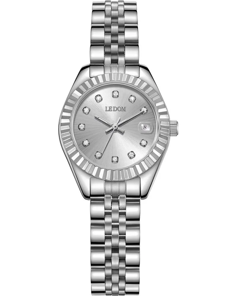 LE DOM Miracle Crystals - LD.1500-3, Silver case with Stainless Steel Bracelet
