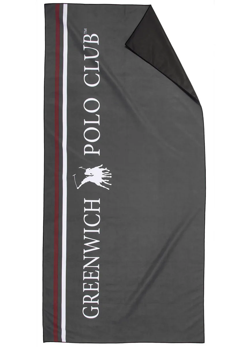 Greenwich Polo Club unisex πετσέτα θαλάσσης 80 x 170 cm "5209" - 267801705209 Γκρι