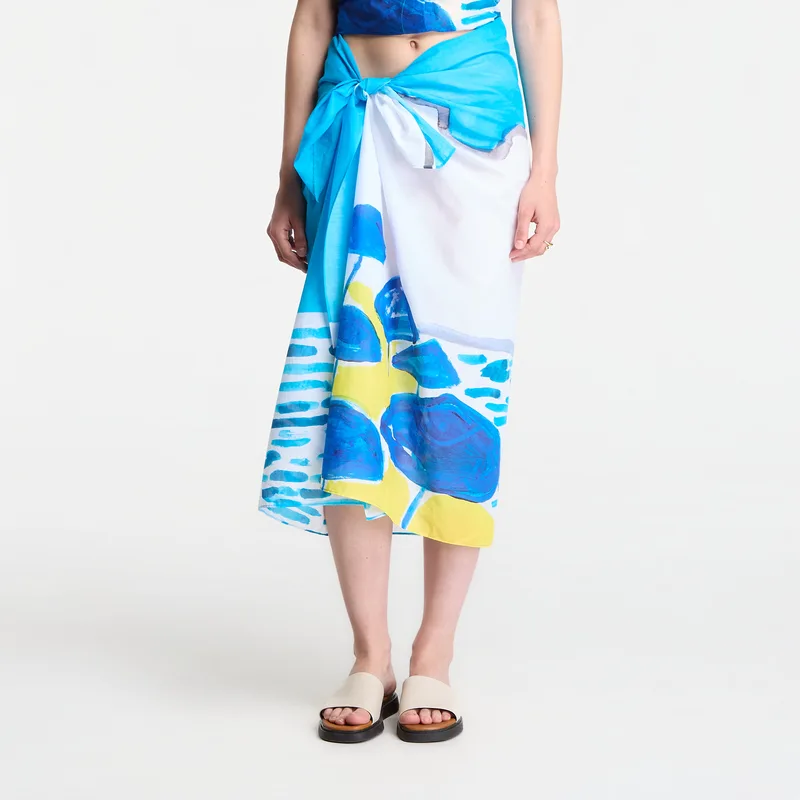 Michael Kors X Christina Zimpel Beach Sarong White Universal