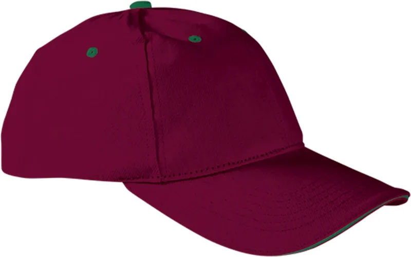 Καπέλο SANDWICH Valento GOVASANPT Mahogany Garnet-Kelly Green