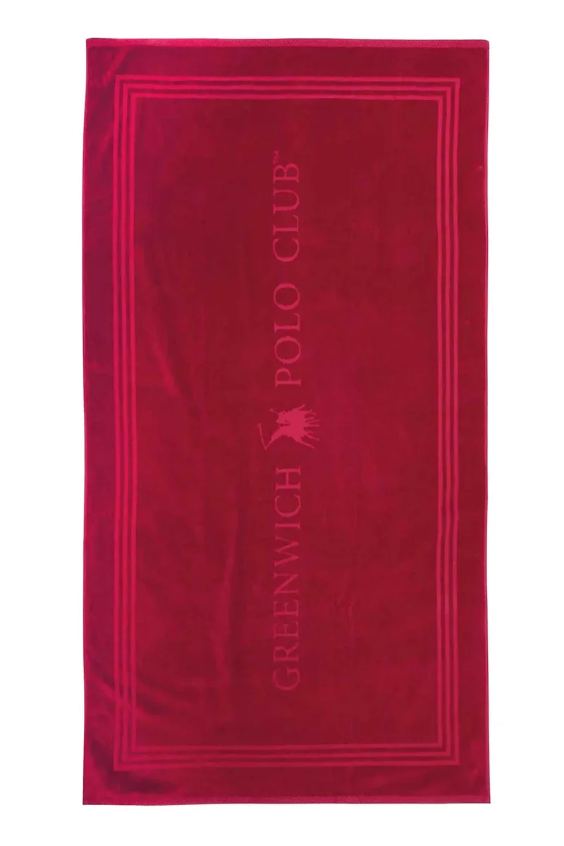 Greenwich Polo Club γυναικεία πετσέτα θαλάσσης με λογότυπο 170 x 90 cm "4066" - 267901704066 Βυσσινί