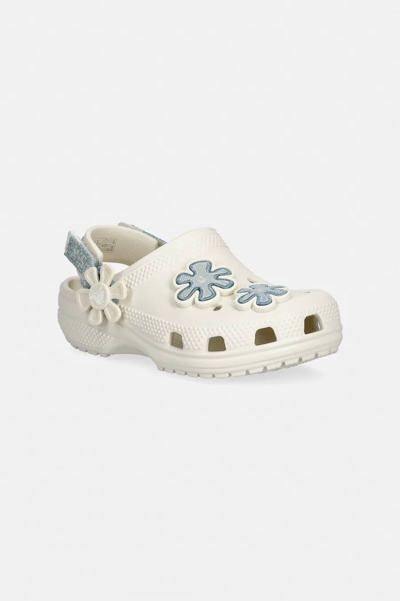 Crocs σαγιονάρες παιδικές CLASSIC DNM FLWR ADJ BACKSTRAP CLOG T