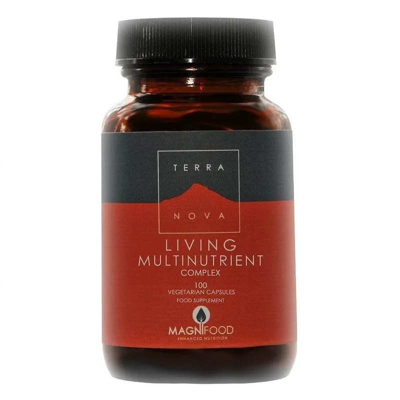 Terranova Living Multinutrient Πλούσια Πολυβιταμίνη με 16 Φρέσκες Ολόκληρες Υπερτροφές 100caps