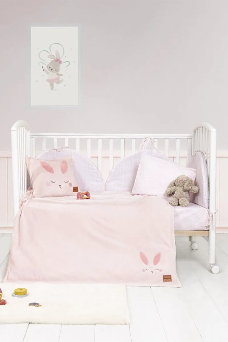 Κουβερτα Κουνιας Bunny Nima 150x110x0cm Μονόχρωμο