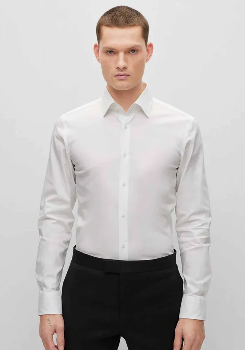 BOSS Πουκάμισο H Hank - 50469345 100 White