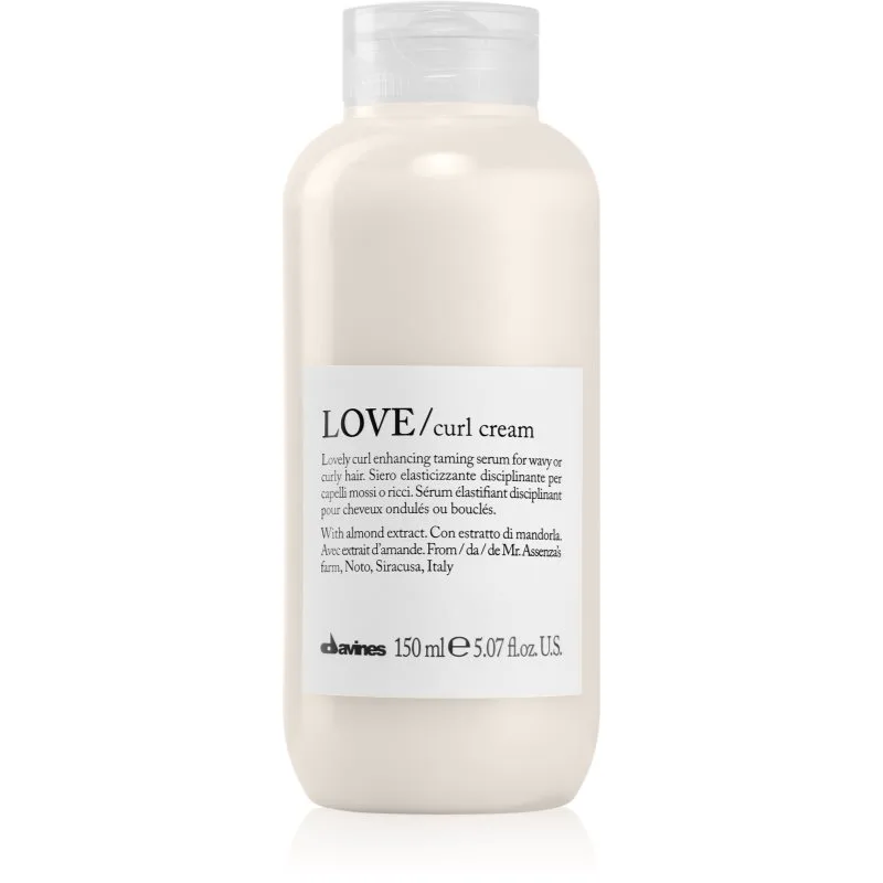 Davines Love Curl Cream στάιλινγκ κρέμα για ορισμό των κυμάτων για ατίθασα και κρεπαρισμένα μαλλιά 150 ml